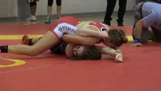 2014 Guelph Open FW 58kg Braxton Stone Impact vs Cholena Horne Bears [upl. by Aerdna]