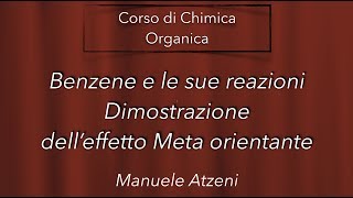 Dimostrazione dellorientamento Meta nel Benzene L78 ProfAtzeni ISCRIVITI [upl. by Einhoj890]