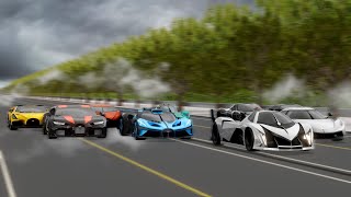 Car Speed Comparison  fastest car in the world  3D Animation comparison [upl. by Richella203]