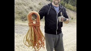 The easiest way to wrap extension cords without ties or tangles [upl. by Ramaj]