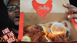 Joellass Review  Fire in the Hole Chicken Challenge Collab with BigBellyBob [upl. by Brenan630]