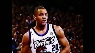 New Jersey Nets vs Toronto Raptors November 3 1995 First Toronto Raptors Game of the NBA [upl. by Yrevi]