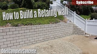 How to Build a Retaining Wall  DIY [upl. by Kenwood883]