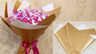 Buketlərin bağlanma qaydası💐 Kəpənək buketi bağlamaq How to make a bouquet [upl. by Shargel]