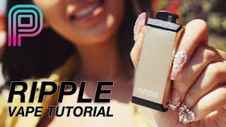 RIPPLE VAPE KIT TUTORIAL The new skinsensing vaporizer from Wellon [upl. by Alekin]