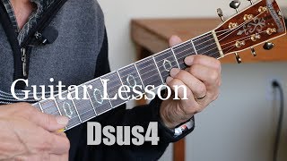 Dsus4 Guitar Chord Lesson [upl. by Camala]