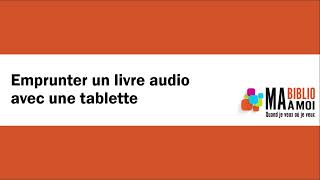 Emprunter un livre audio [upl. by Bornie]