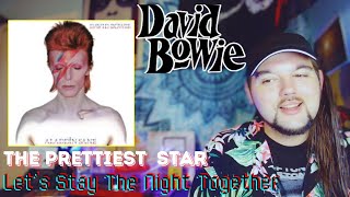 Drummer reacts to quotThe Prettiest Starquot amp quotLets Spend The Night Togetherquot by David Bowie [upl. by Aihsiym]