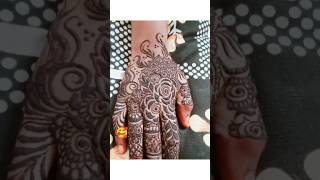 New Beautiful Dubai gulf khaleeji flower mehndi design for fingers shortstrending 🥰❤️ [upl. by Triley]