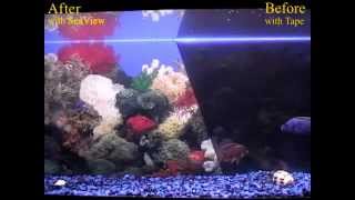 Seaview Video Demo  Mounting amp Iluminating your Aquarium Background [upl. by Annaihs]