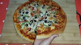 خۆشترین پیتزا بەرێگایەکی ئاسان و کاتێکی کەم 👌👌 pizza [upl. by Jacqueline]