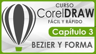 Curso CorelDRAW  Capitulo 3 Herramientas Bezier y Forma Pluma [upl. by Adnuahsor474]