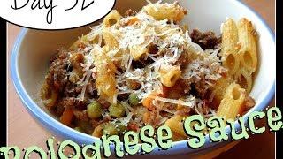 Bolognese Sauce Recipe Food Challenge DAY 32 [upl. by Althea152]