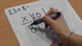 Multiplication 2 digit by single digit using the grid method [upl. by Alit275]