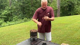 Charred Paper Towels Catch Sparks Well [upl. by Dulcinea]