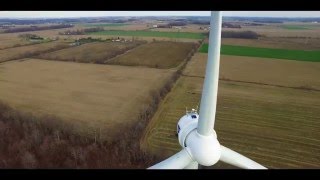 Goldwind Americas North Findlay Wind Campus Drone Video [upl. by Garlan]