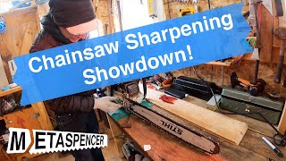 Sharpen a Chainsaw  Worlds best method [upl. by Anitnelav]