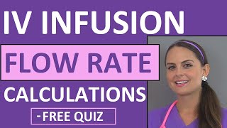 Dosage Calculations for Nursing Students Made Easy on IV Infusion Rate Calculations Video 5 [upl. by Lhadnek265]