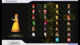 Mario Kart Wii  Full Roster [upl. by Malilliw]