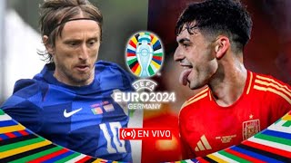 ESPAÑA VS CROACIA EN VIVO [upl. by Atinat]