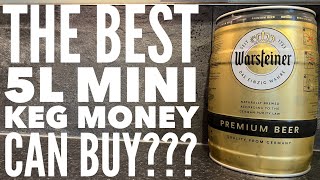 Warsteiner Premium Beer 5L Mini Keg  Warsteiner Lager Beer Review [upl. by Liag]