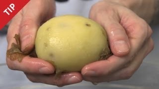 How to Peel a Potato with Your Bare Hands  CHOW Tip [upl. by Recha668]