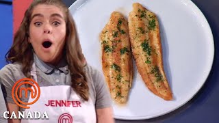 Cooking a Sole Meunière In 8 Minutes  MasterChef Canada  MasterChef World [upl. by Wivina]