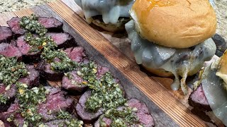 Grilled Hanger Steak with Chimichurri Sliders [upl. by Vin136]