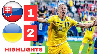 Ukraine vs Slovakia HIGHLIGHTS amp ALL GOALS 21  EURO 2024 [upl. by Enrica]