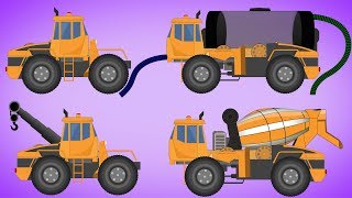 Transformer  Water Tank  Cement Mixer  Tow Truck  Video For Kids [upl. by Tireb]