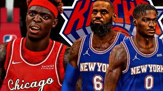 NBA 2K22 MyCAREER 6  NBA DEBUT LeBron James Joins Bronny James In NEW YORK [upl. by Roose185]