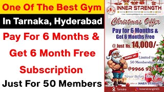 Chrismas Offer 🤍 One Of The Best Gym In Tarnaka Secunderabad Hyderabad  6 Month Free Subscription [upl. by Ferren987]