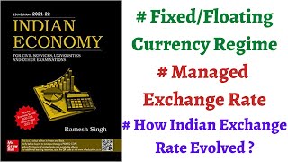 Part 104FixedFloating Currency Regime Managed Exchange Rate How Exchange rate of India evolved [upl. by Akimed]