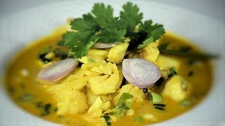 Chinese Coconut Fish Curry With Vegetables Asian Style Cooking Recipe [upl. by Anaz]