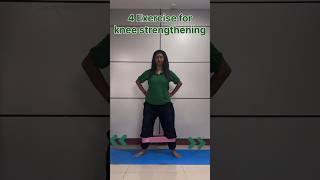 4 exercises for strengthening the knee Arogya physiotips kneepain kneeexercises [upl. by Randal]