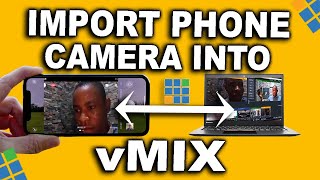 HOW TO Use Phone Camera On vMix  Setup Streaming Using Phone [upl. by Frans]