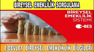 Bireysel Emeklilik Sorgulama Nasıl Yapılır  ⭐EDevlet⭐ [upl. by Ahseuqram]