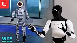 Atlas vs Optimus Boston Dynamics amp Teslas Humanoid Robots [upl. by Lazare750]