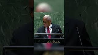 Haitian President Spills Water Over Himself At UN Summit [upl. by Nipha]