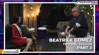 The Interviewer Presents Beatrice Gomez Training Session Part 3 [upl. by Nerua]