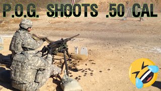 First Time Firing The quotMA Deucequot 50 Cal Zeroing and Full Auto [upl. by Kcirdnekel]