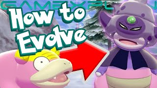 How to Evolve Galarian Slowpoke into Slowking in The Crown Tundra DLC  Pokémon Sword amp Shield Guide [upl. by Oirevlis]