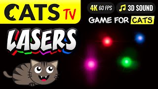 CAT TV  Best real laser pointer 🔴 for cats to play 😻 4K  60FPS 🙀 [upl. by Fakieh725]