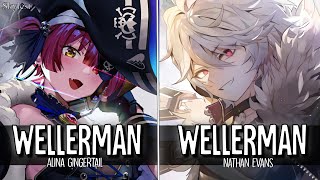 Switching Vocals  Wellerman Female x Male  Nathan Evans ✕ Alina Gingertail Benjamin Pulliam [upl. by Saint]