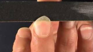 Tone Production On The Classical Guitar  Shaping filing the fingernails [upl. by Einahteb]