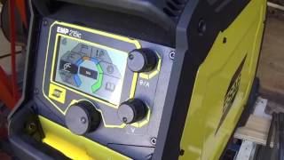 Esab Rebel EMP 215ic Welder  MIG Welding 1 [upl. by Aldarcy170]