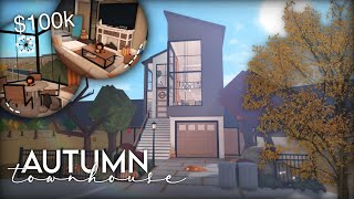 Bloxburg  Autumn Townhouse  100k  Speedbuild [upl. by Esiled]