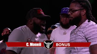 BONUS vs C MONEII rap battle hosted by John John Da Don  BULLPEN BATTLE LEAGUE [upl. by Ragas]