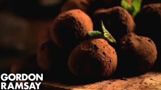 Handmade Mint Chocolate Truffles Part 1  Gordon Ramsay [upl. by Irej375]