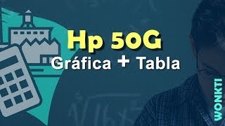 HP 50G Tablas de Valores en un Gráfico [upl. by Airec680]